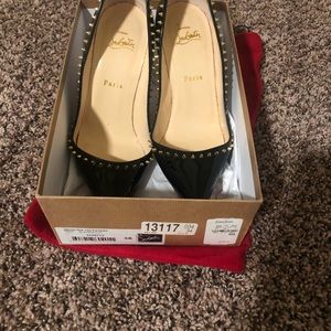 Christian Louboutin Anjalina patent black size 38